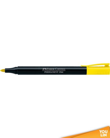 Faber Castell 156407 Slim Permanent Fine Marker - Yellow