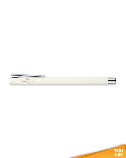 Faber Castell 342400 Neo Slim S/S Fountain Pen M - Ivory Shiny Chromed