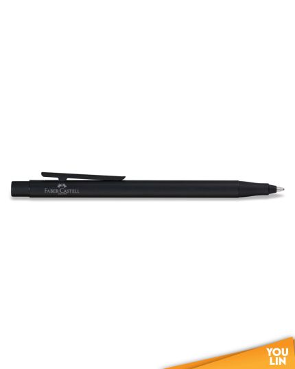 Faber Castell 342310 Neo Slim S/S Ball Pen - Black Matt Black Chromed