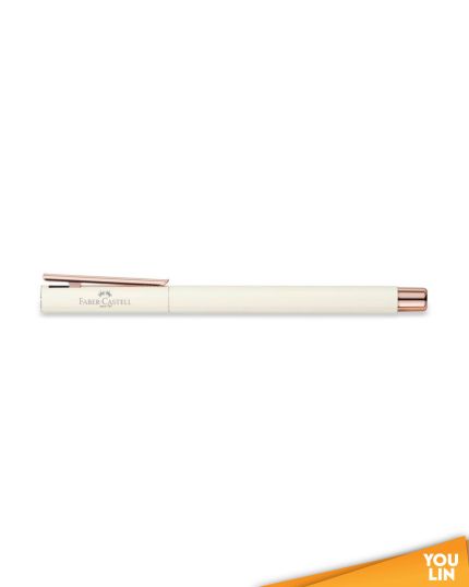 Faber Castell 342500 Neo Slim S/S Fountain Pen M - Ivory Rose Gold Chromed