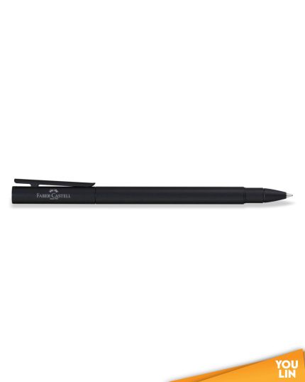 Faber Castell 342305 Neo Slim S/S Roller Ball Pen - Black Matt Black Chromed