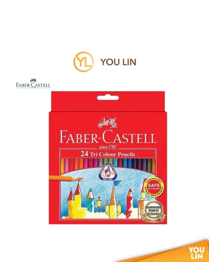 Faber Castell 115904 24L Tri-Colour Pencil