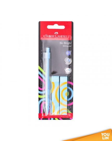 Faber Castell 134218 0.7MM Be Bright M/Pencil + 2 Erasers
