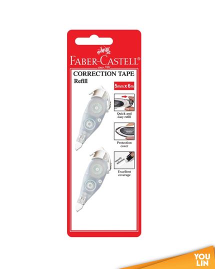 Faber Castell 169103 Correction Tape Refill x 2Pcs