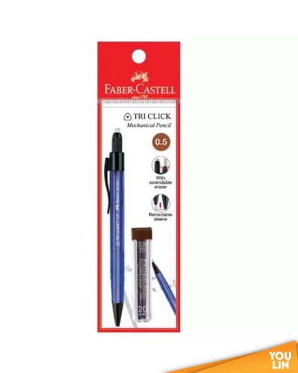 Faber Castell 136002 0.5MM M/PENCIL + 1 TUBE LEAD
