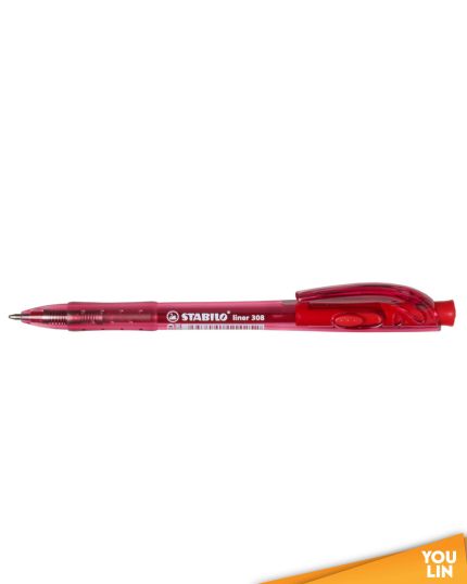 STABILO 308 Ml Ball Pen - Red