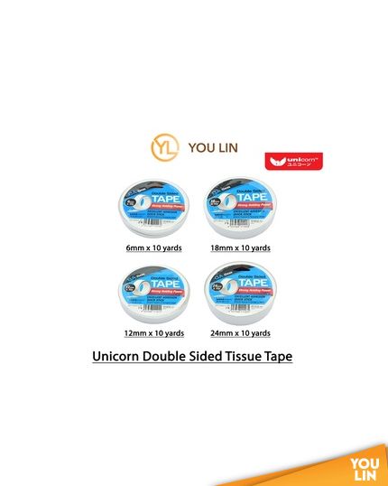 Unicorn Double Sided Tape 24mm x 10y