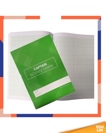 Captain 80GSM Science Graph Exercise Book 80PG 