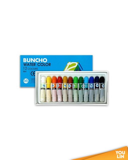 Buncho Water Colour 6cc 12 Colour