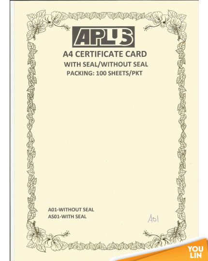 APLUS A4 160gm Certificate Card - A01