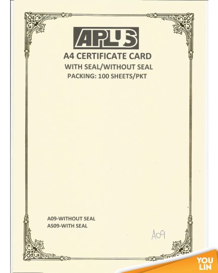 APLUS A4 160gm Certificate Card - A09