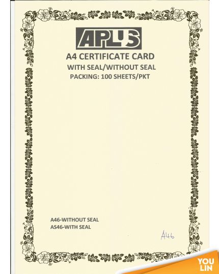 APLUS A4 160gm Certificate Card - A46
