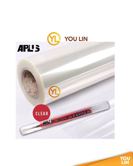 APLUS BW135-C 340MM X 5M PVC Book Wrapper - Clear