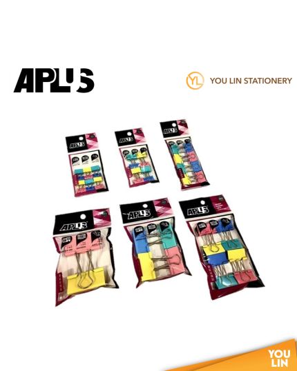 APLUS CBC-5102 51mm Colour Binder Clip 2'S 