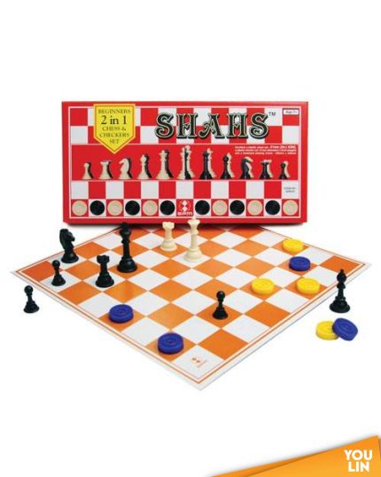 SPM Shahs Chess Set 2 In 1 - Beginner (SPM 87)
