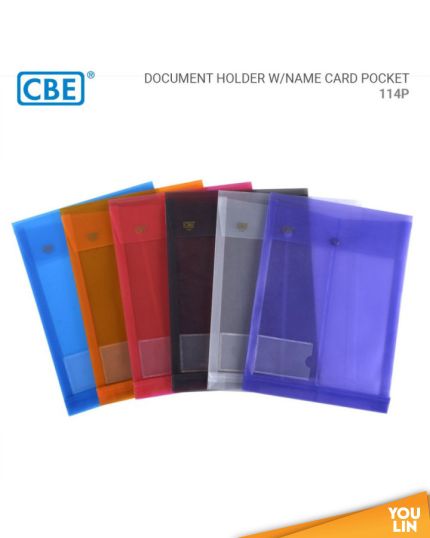 CBE 114P A4 Document Holder With Name Card Pocket