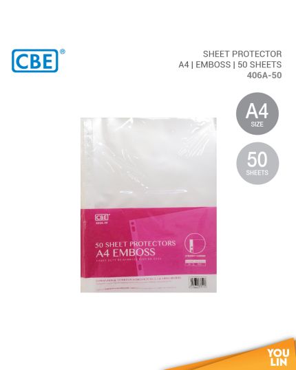 CBE 406A-50 Emboss Sheet Protectors 50's