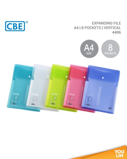 CBE 4406 A4 8 Pockets Expanding File