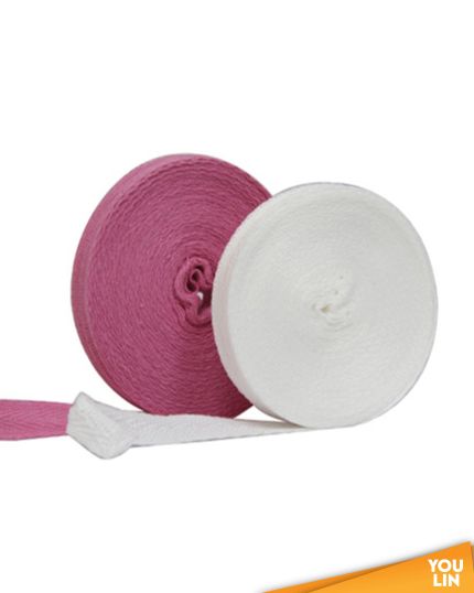 Cotton Tape White/Pink