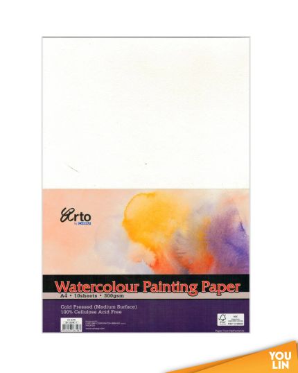 Arto CR36348 A4 300GSM Watercolour Paper 10'S