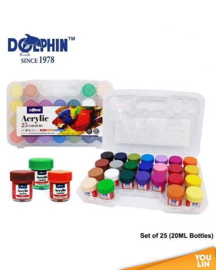 Dolphin DOL-AC618 Acrylic Color 20ML 25 Color