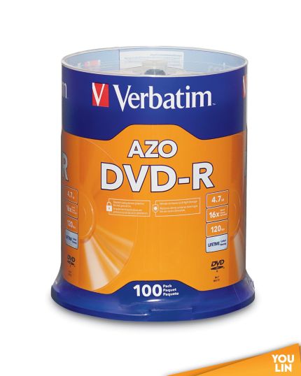 Verbatim DVD-R 16X 4.7GB 100Pcs