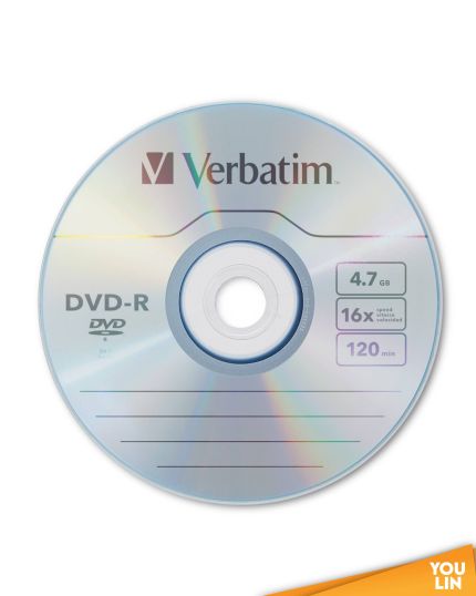 Verbatim DVD-R 16X 4.7GB 120Min With Case (C)