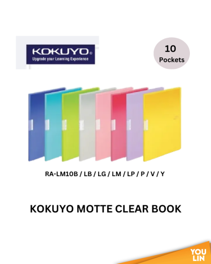 Kokuyo RA-LM10 Motte Clear Book 10 Pockets