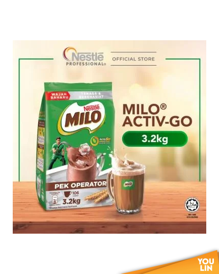 Nestle Milo Activ-Go Chocolate Malt Powder 3.2kg