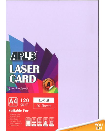 APLUS A4 120gm Laser Card 20'S - Dark Colour