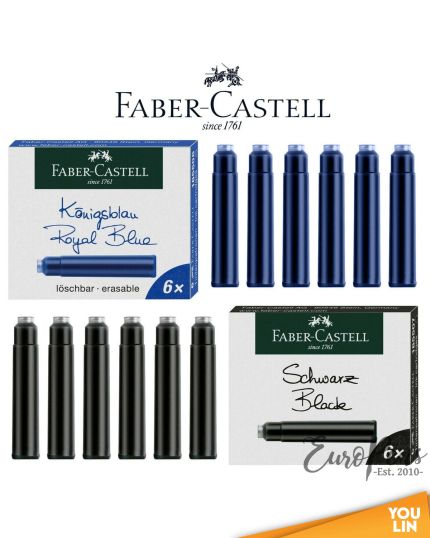 Faber Castell Fountain Pen Ink Cartridge 6Pcs