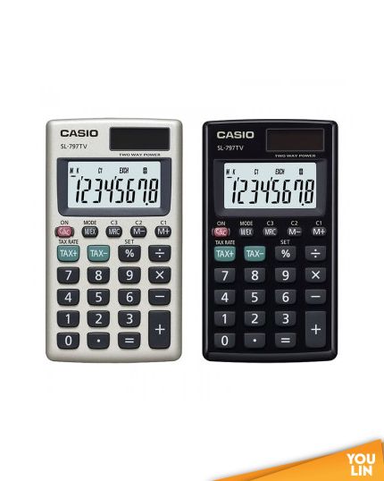 Casio Calculator 8 Digits SL-797TV