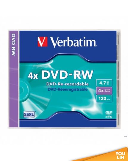 Verbatim DVD-RW 4X 4.7GB 120Min With Jewel Case
