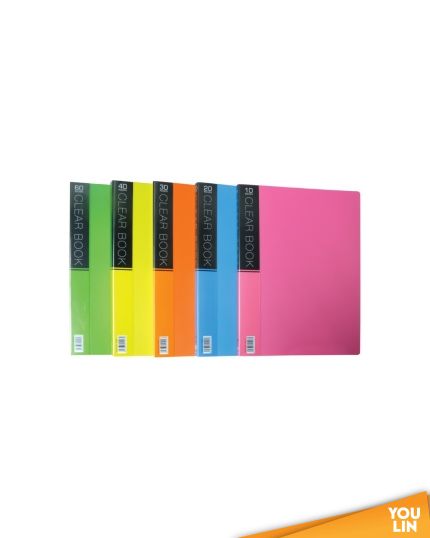 CBE VK10-60 A4 10-60 Pockets Merry Colour Clear Book