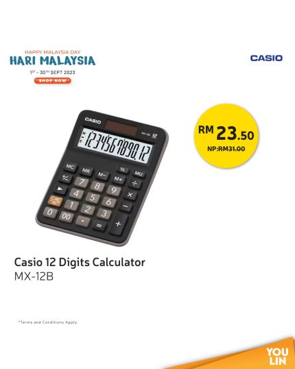 Casio Calculator 12 Digits MX-12B