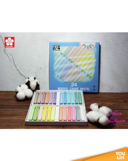Sakura Nouvel Carre Soft Pastel 24 Color Set