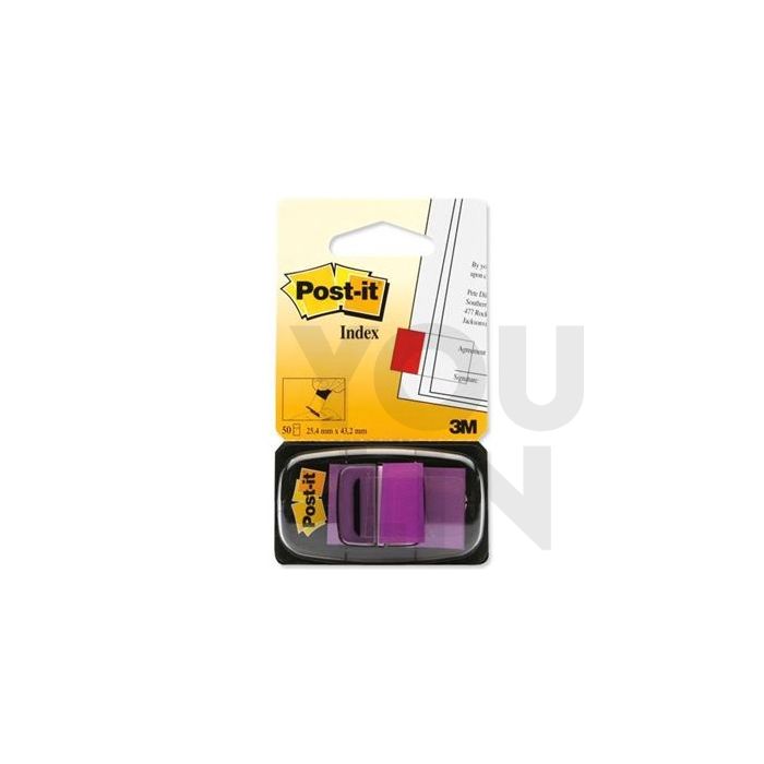 3M 680-8 Post It Sticky Flags / Page Markers (Purple)