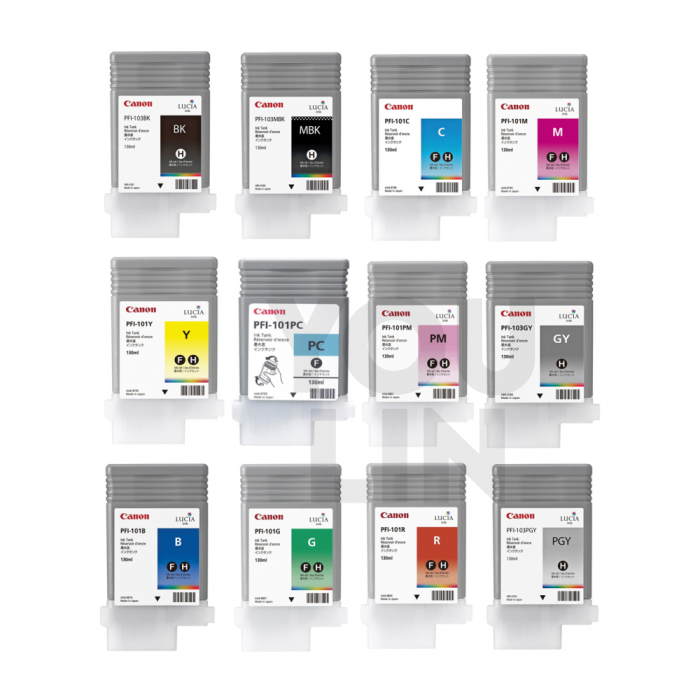 Canon PFI-101 IPF5000/6100 Cartridge - (Per Pcs)