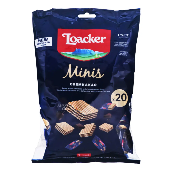 LOACKER MINIS (CREMKAKAO) WAFER BISCUITS 200GM (20'S/PKT)