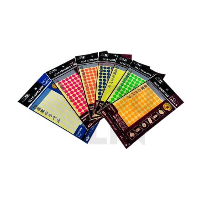 APLUS AP320 16MM Color Label Sticker 10'S - Colour