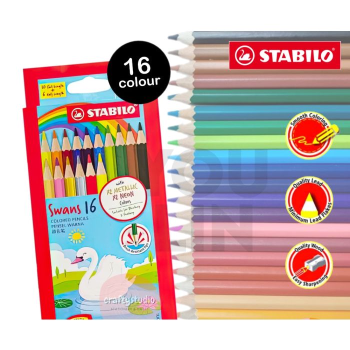 STABILO 1870S/16 16C RAINBOW COLOUR PENCIL