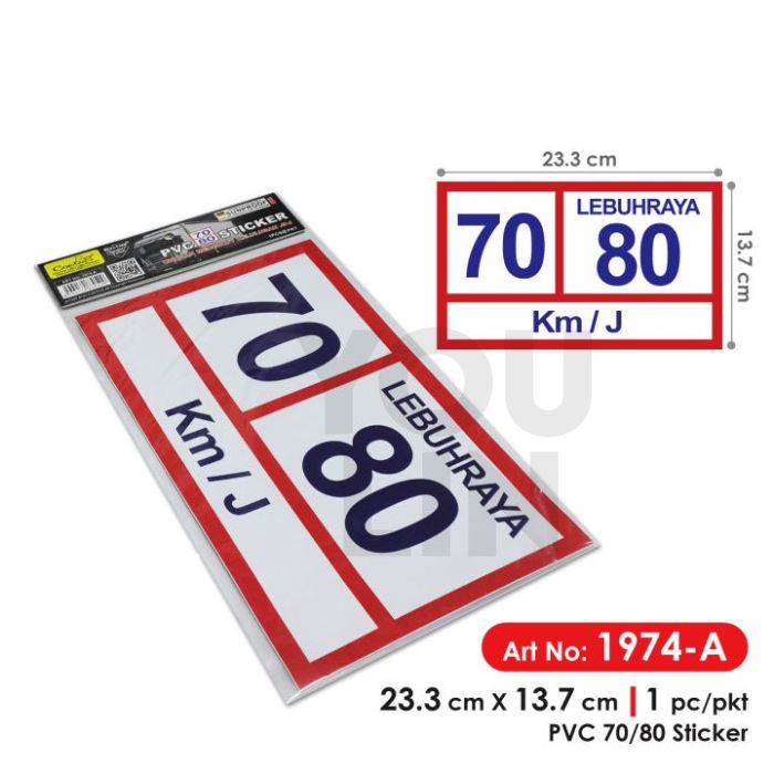 Cactus 1974-A PVC Sticker - 70/80