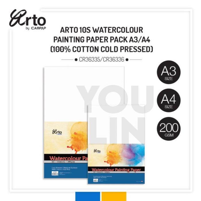 Arto CR36335/6 200GSM Watercolour Paper