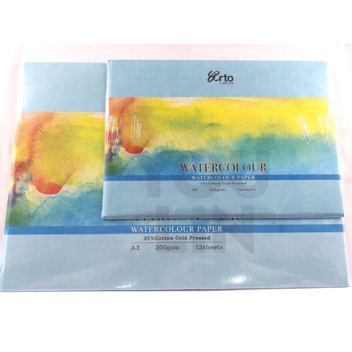 Arto CR37321/2 200GSM Watercolour Paper 12'S