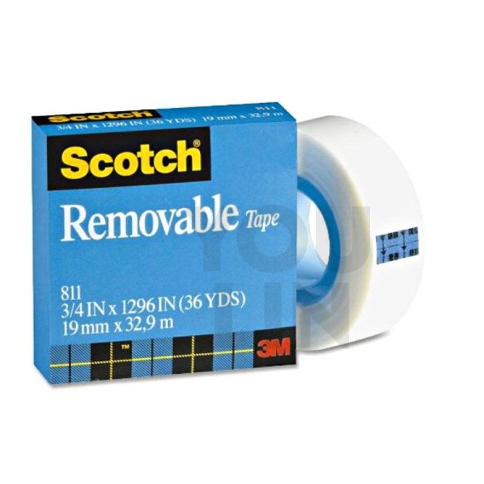 Scotch 811 Removable Tape 19mm x 32.9m