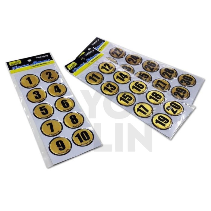 Cactus 2750 Number Sticker