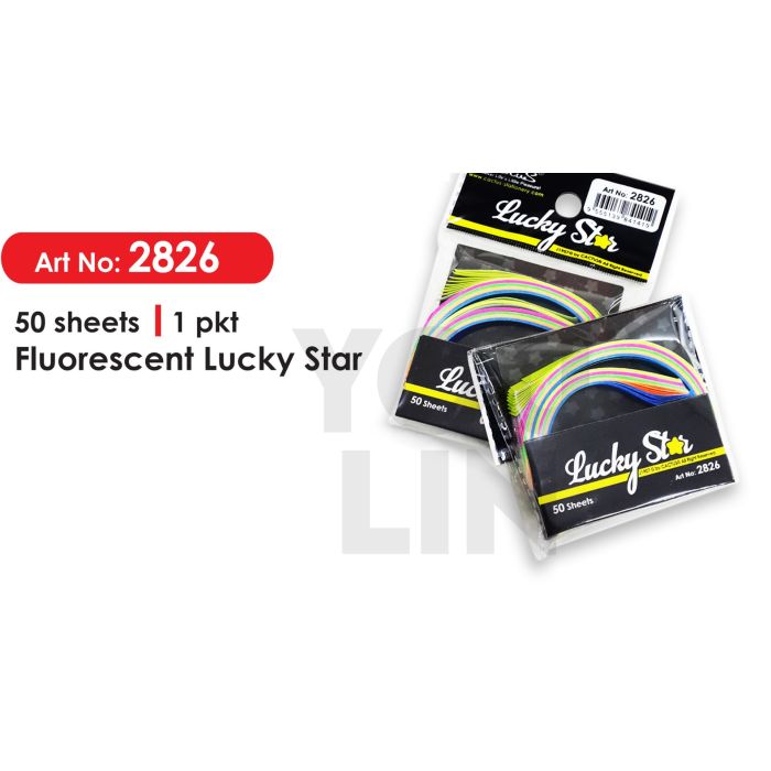 Cactus 2826 Fluorescent Lucky Star Paper