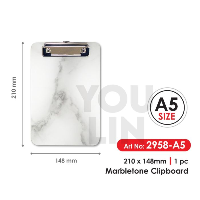 Cactus 2958 A5 Marbletone Clipboard