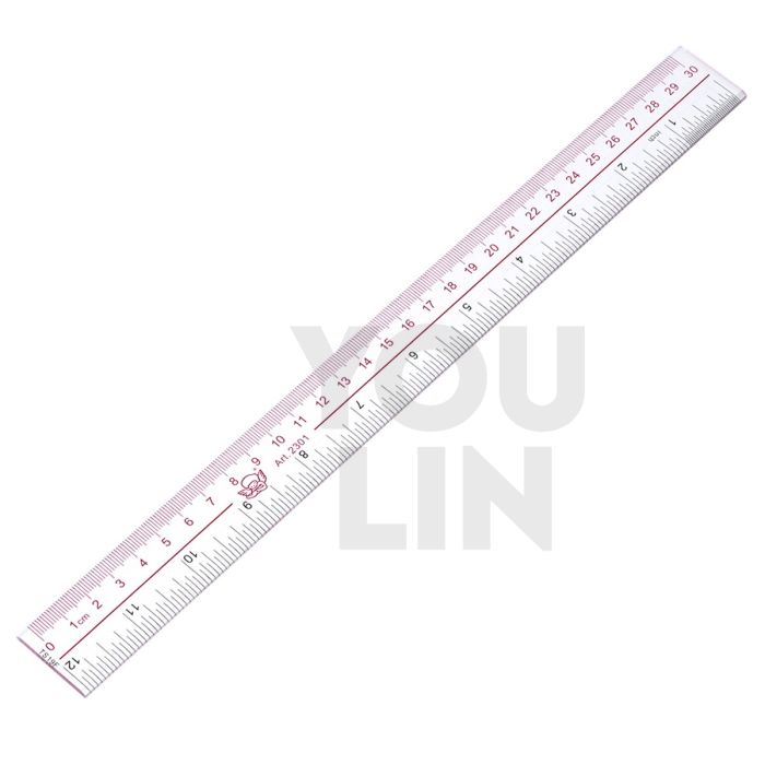 Transparent Plastic Ruler 8011 30CM (12")