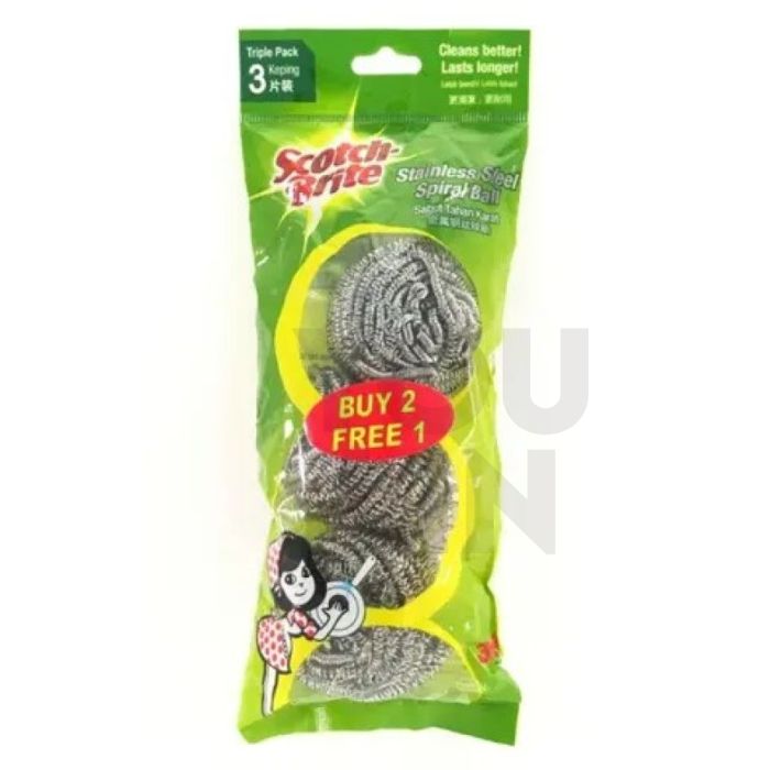 Scotch-Brite 333 Metallic Spiral Ball